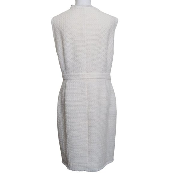 H&M Cream Boucle Wool Blend Wrap Dress Plus Size 2X - Picture 4 of 8